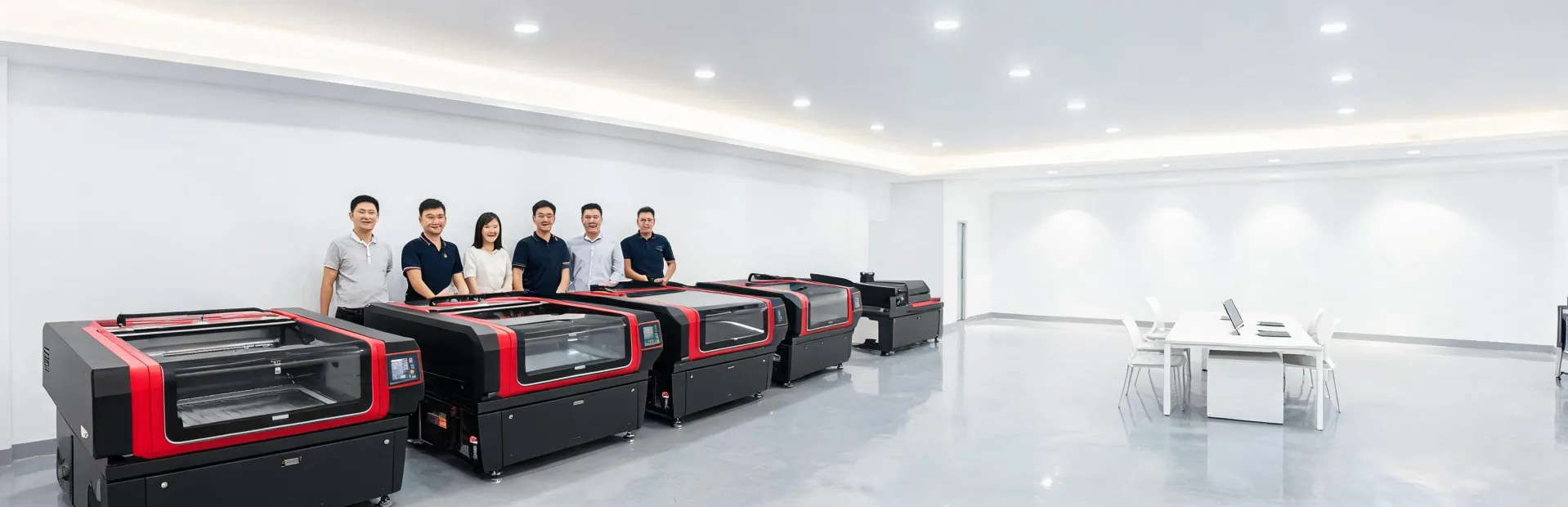 Boss Laser support team and laser showroom