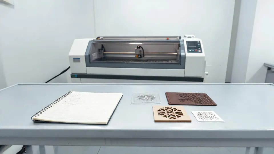 Laser cutting article feature